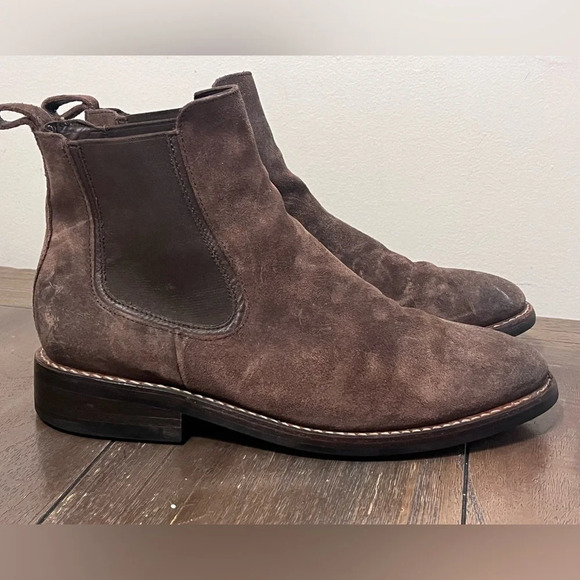 Thursday Boot Company Chocolate Suede Duke Chelsea Boots Mens size 10.5 - Picture 6 of 10